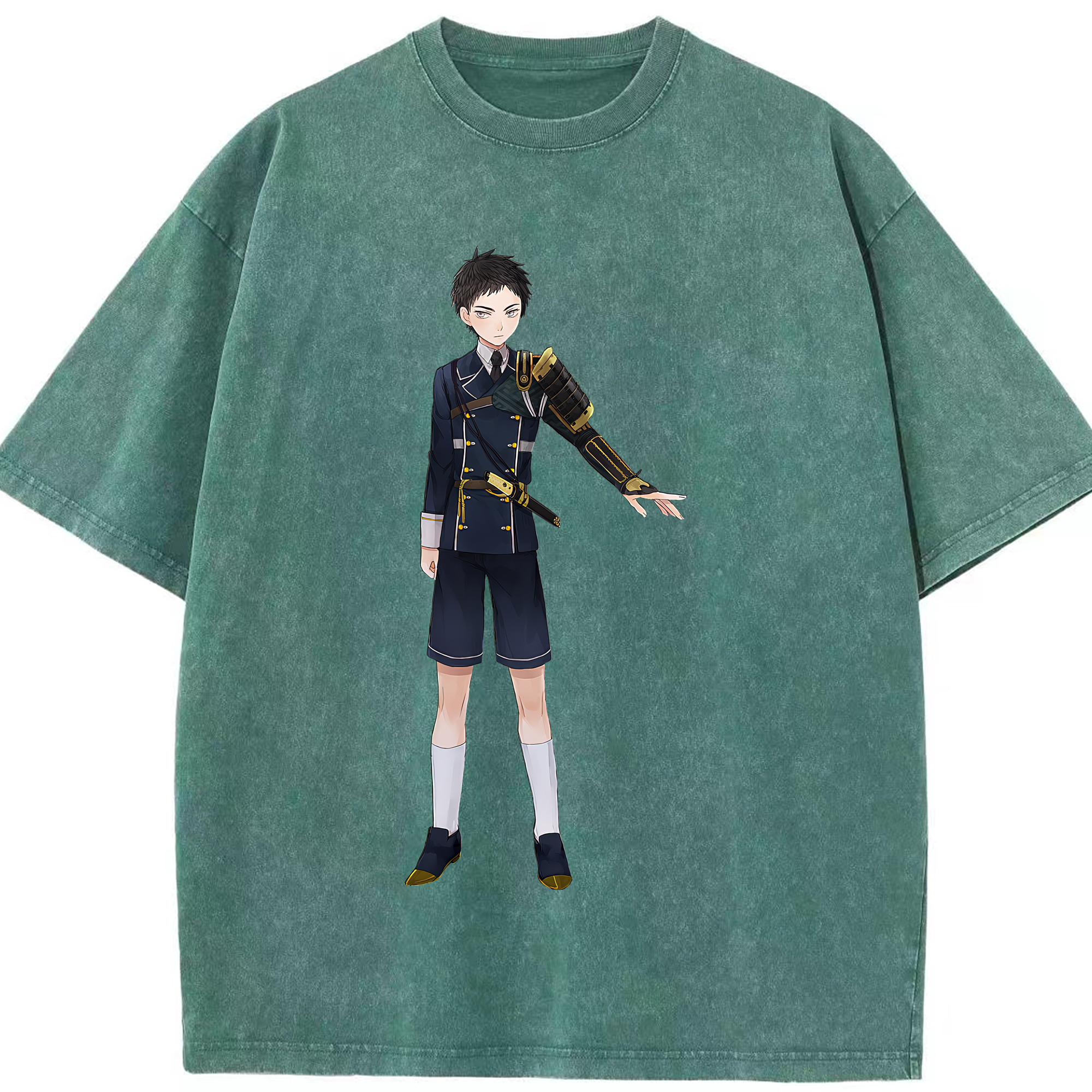 （画像用） 刀剣乱舞 Touken Ranbu 綿100% ヴィンテージ風 半袖Tシャツ（フロントプリント）